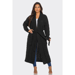 Sweet Knitted Cardigan Black