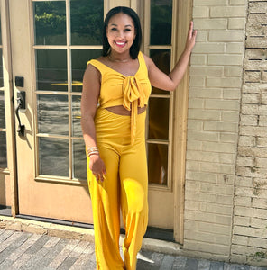 Yellow Bella Jumpsuit
