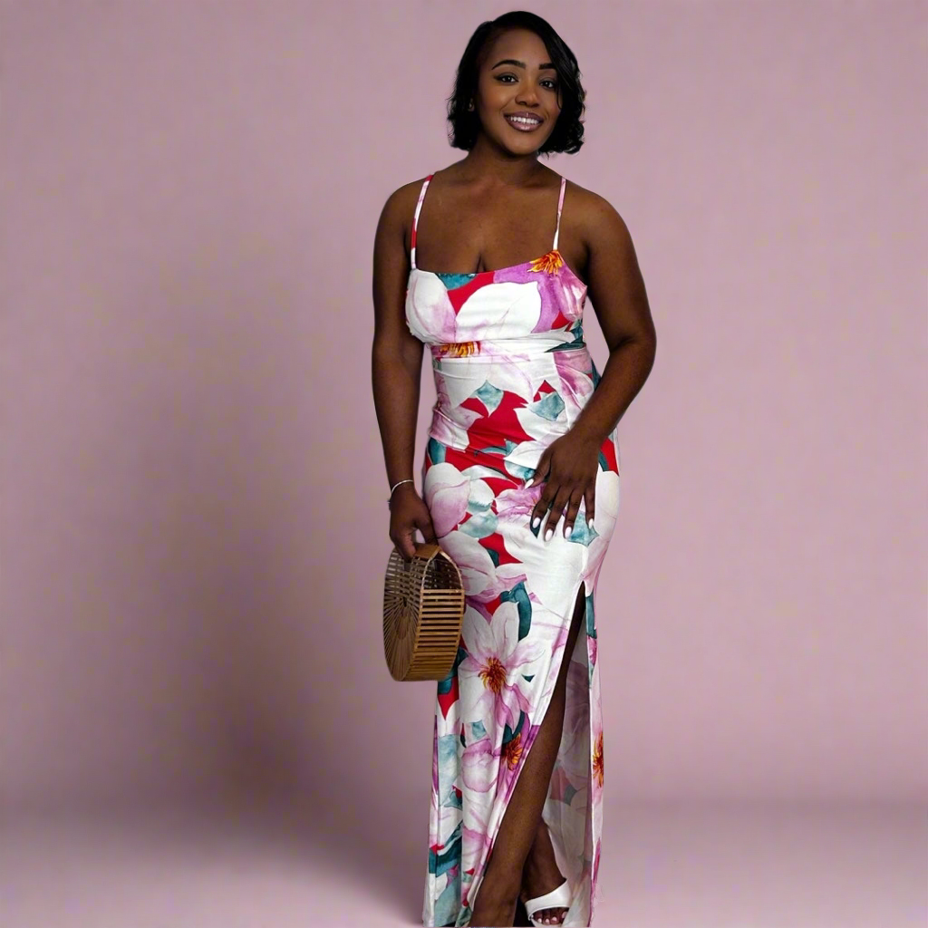 Radiant Bloom Maxi Dress