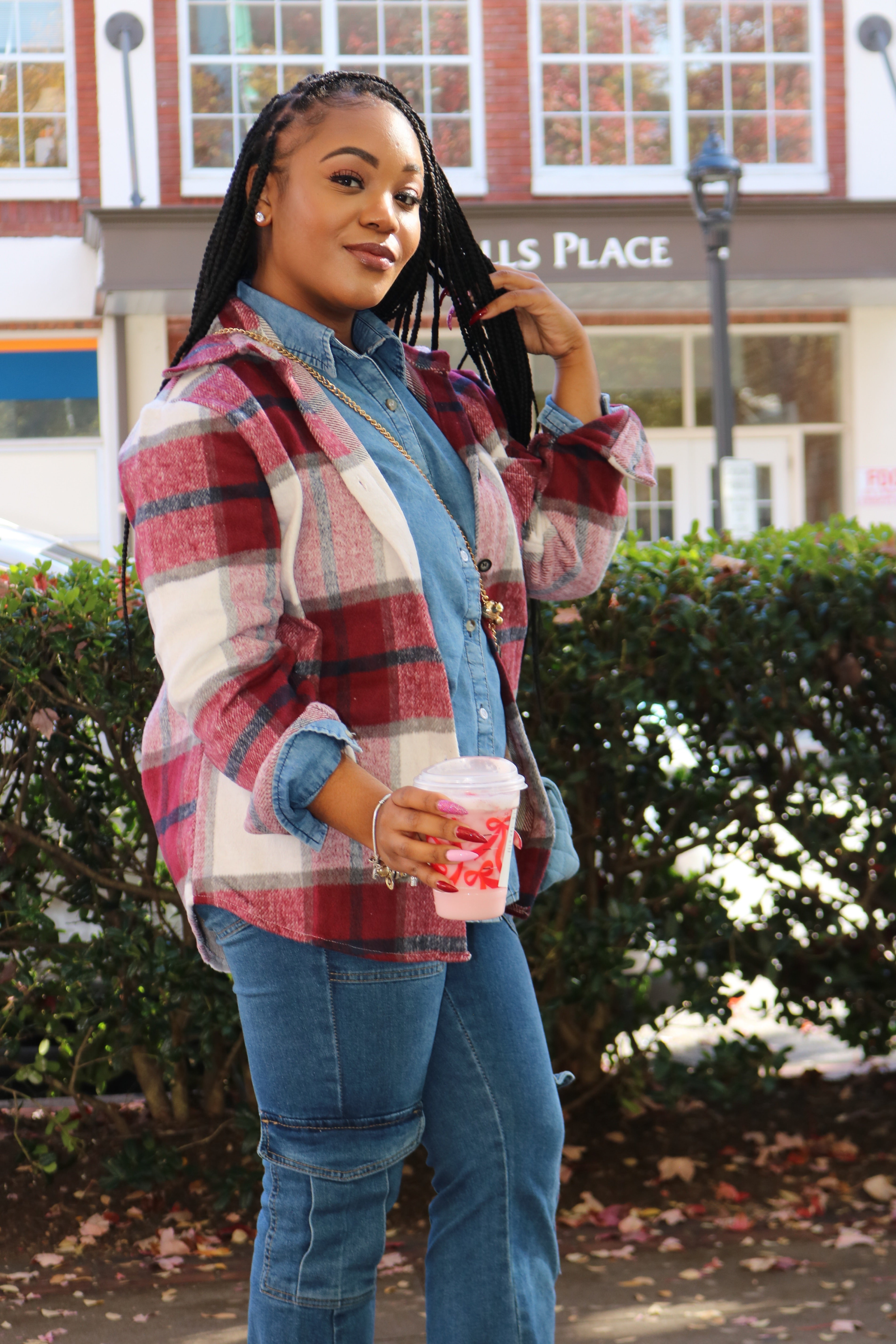 Falling For You Flannel Petite