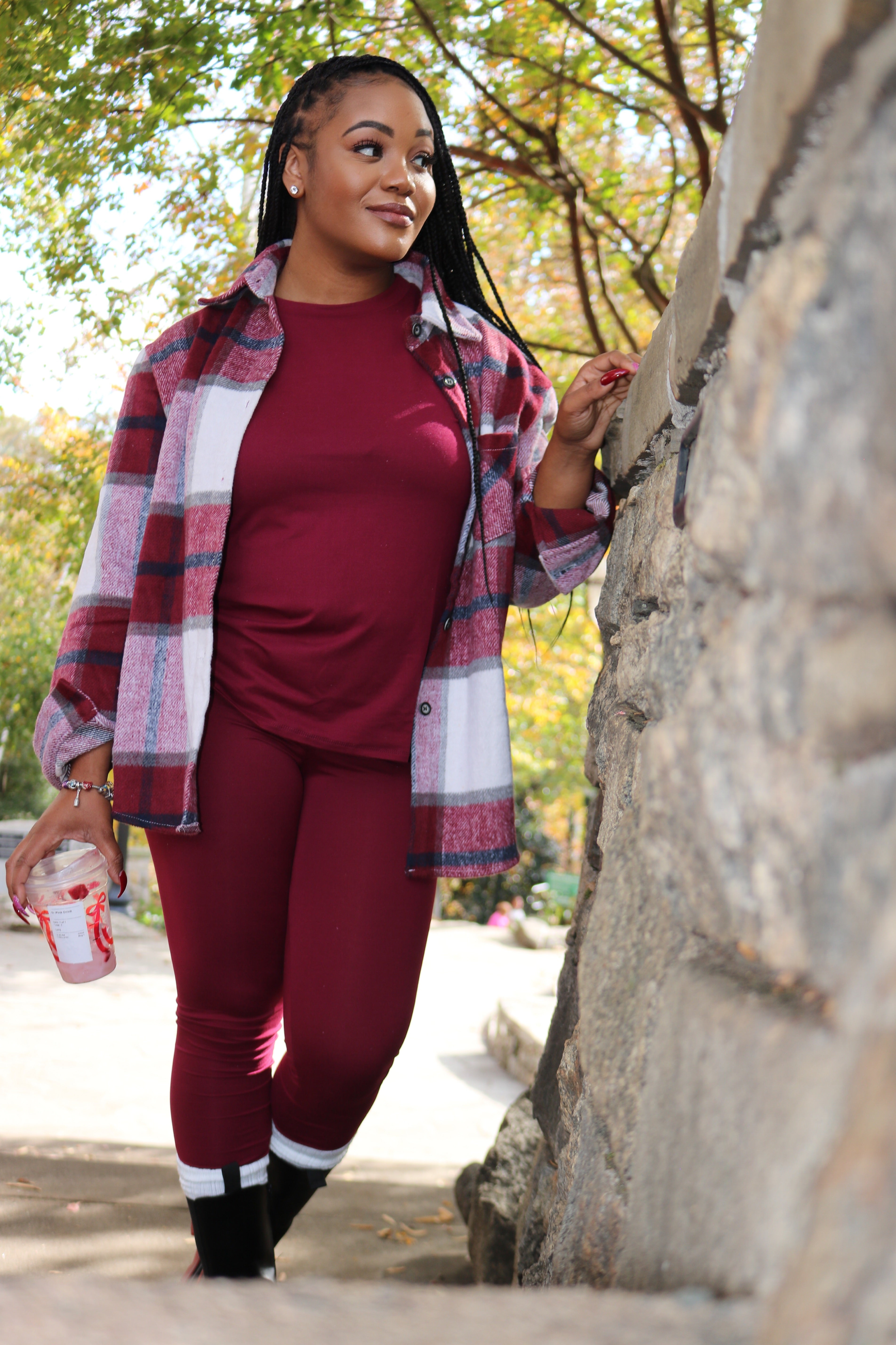 Basic Round Neck Top Leggings Set