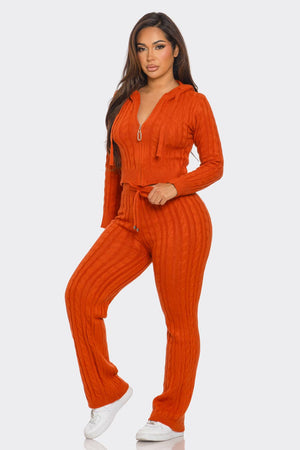 Warm Up Two Piece Set - Rust